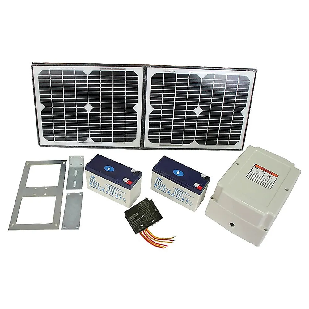 400KG Single Swing Auto Motor Remote Gate Opener with 20W Mono Backup Solar