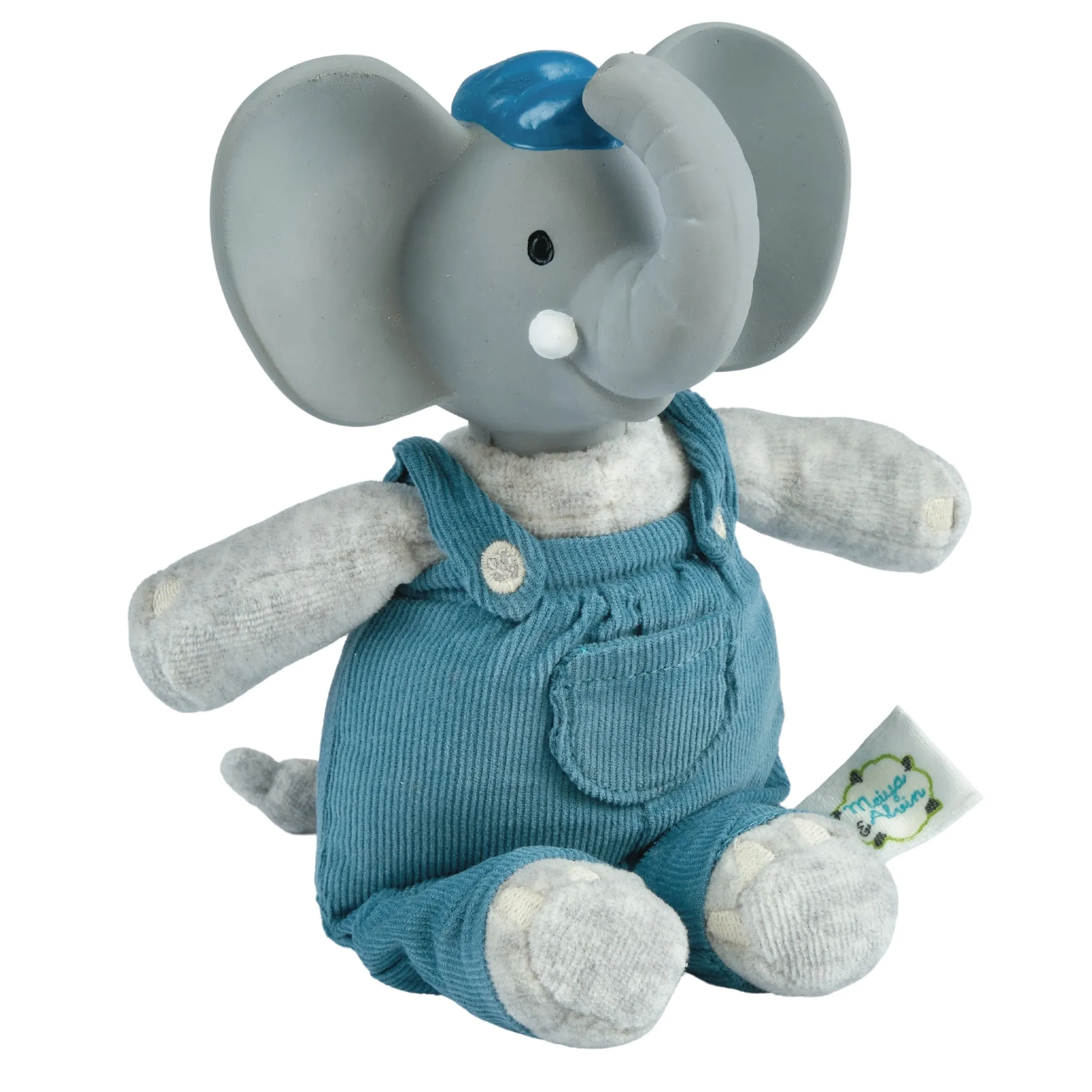 Alvin the Elephant Baby Soft Toy with Organic Teether