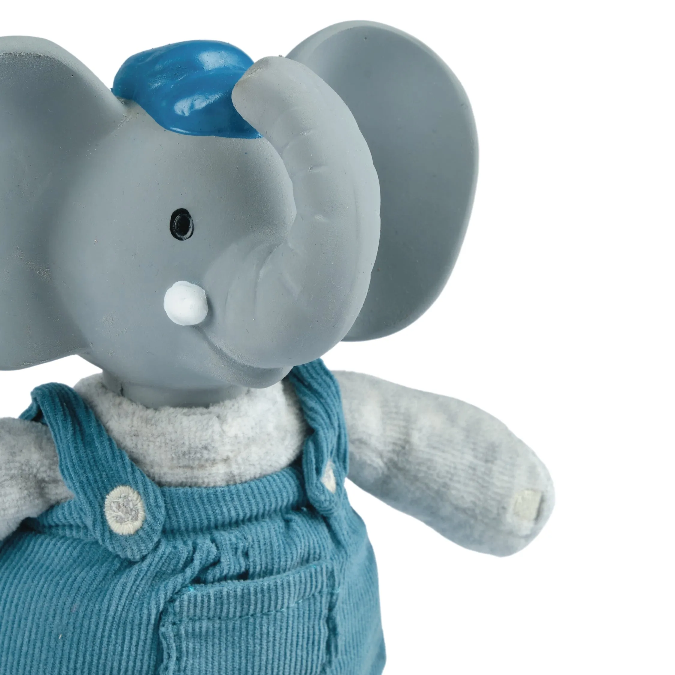 Alvin the Elephant Baby Soft Toy with Organic Teether