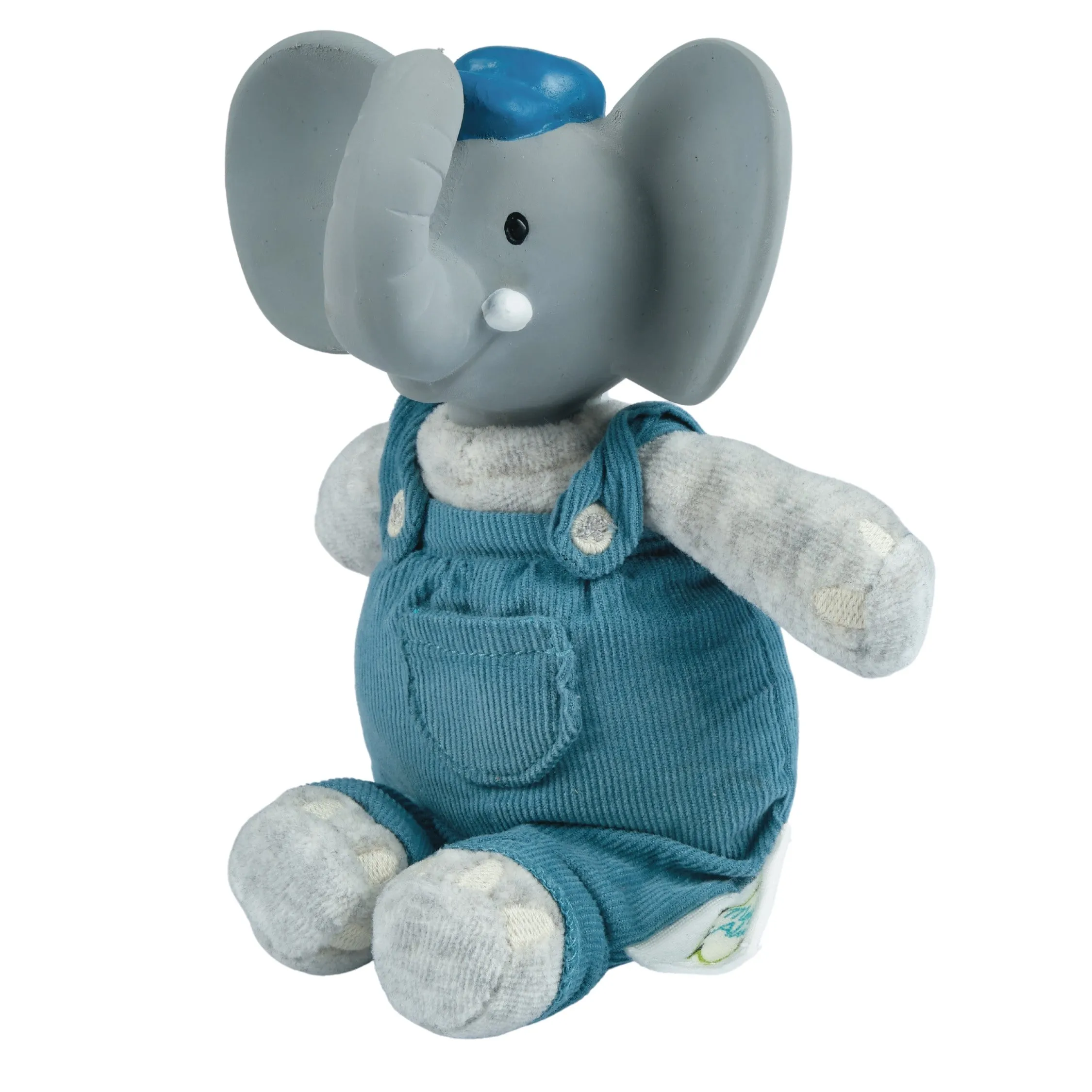 Alvin the Elephant Baby Soft Toy with Organic Teether