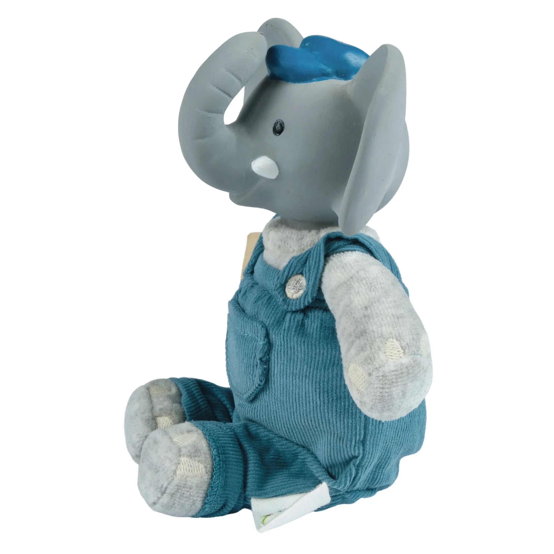 Alvin the Elephant Baby Soft Toy with Organic Teether