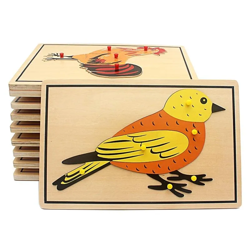 Baby Toy Kids Science Toys Animals Puzzle for Children Wood for Early Childhood Education Preschool Training Learning