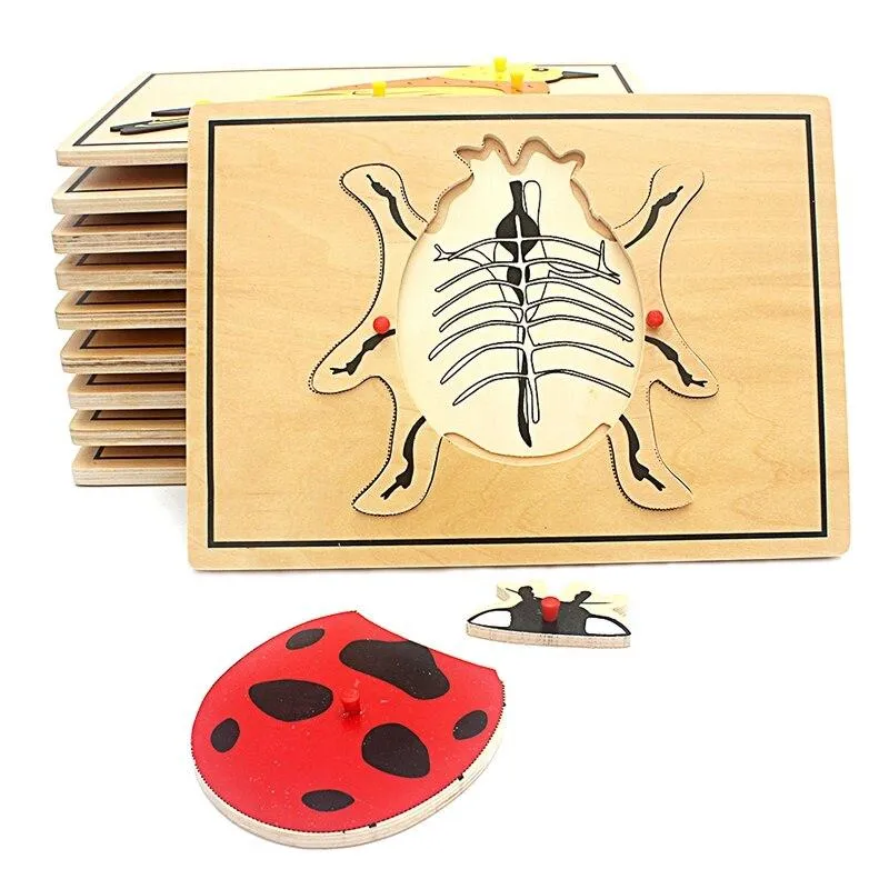 Baby Toy Kids Science Toys Animals Puzzle for Children Wood for Early Childhood Education Preschool Training Learning