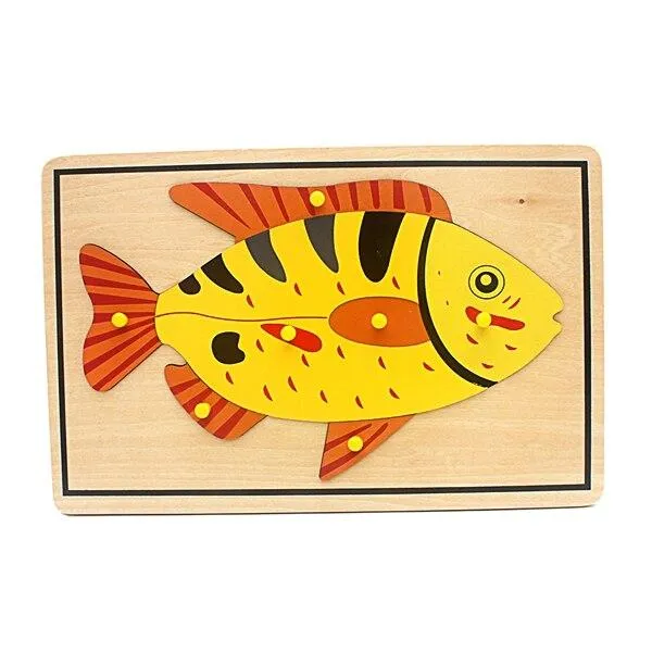 Baby Toy Kids Science Toys Animals Puzzle for Children Wood for Early Childhood Education Preschool Training Learning