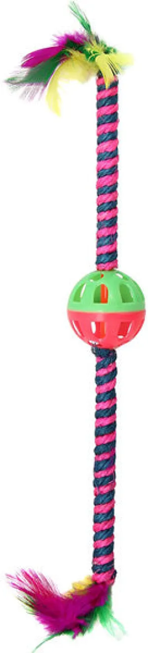 CAT PALS - Bow Wow Feather Teaser Cat Toy - 1 Toy