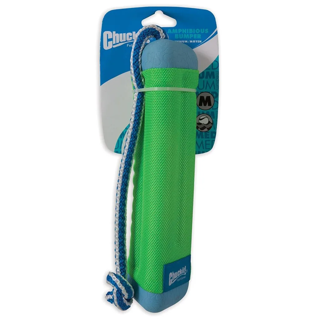Chuckit! Amphibious Bumper Fetch & Float Dog Toy, Medium (Color Varies)