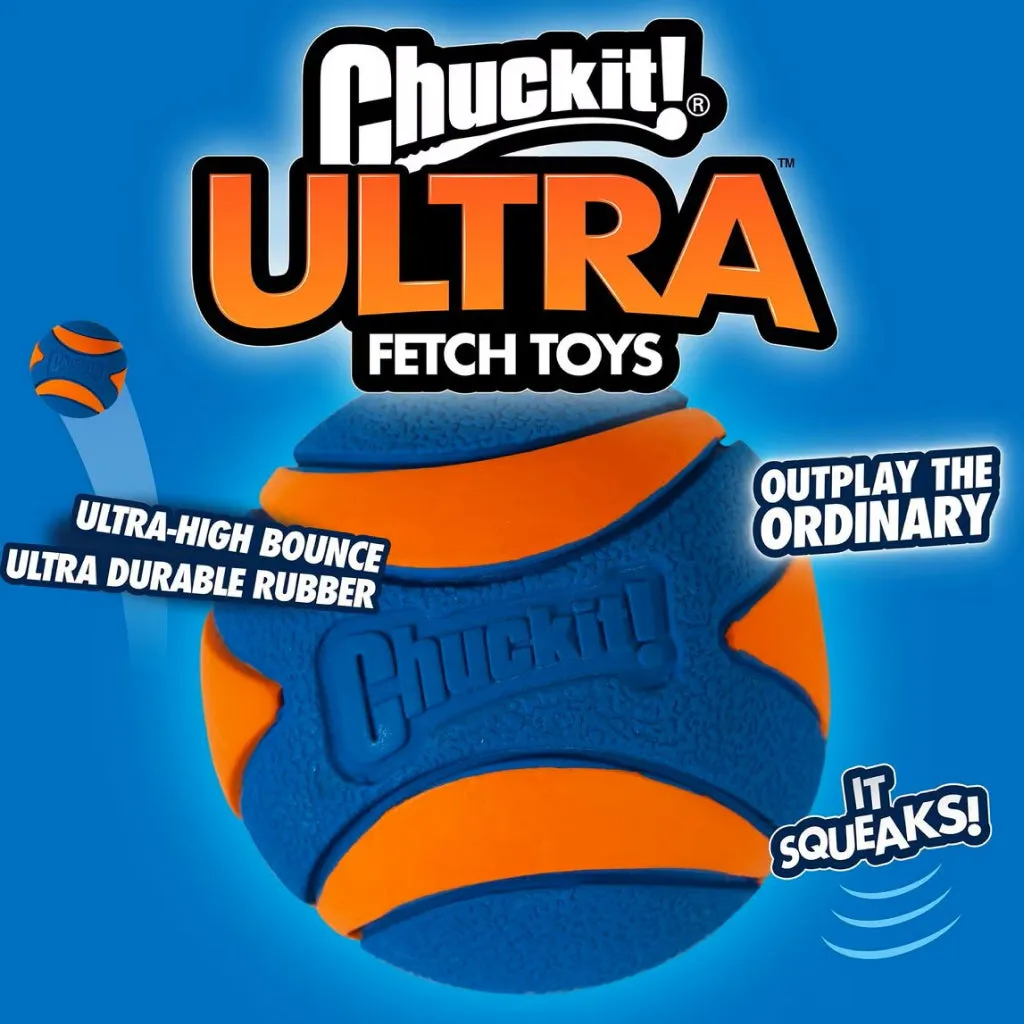Chuckit! Ultra Squeaker Ball Toy For Dogs, Medium