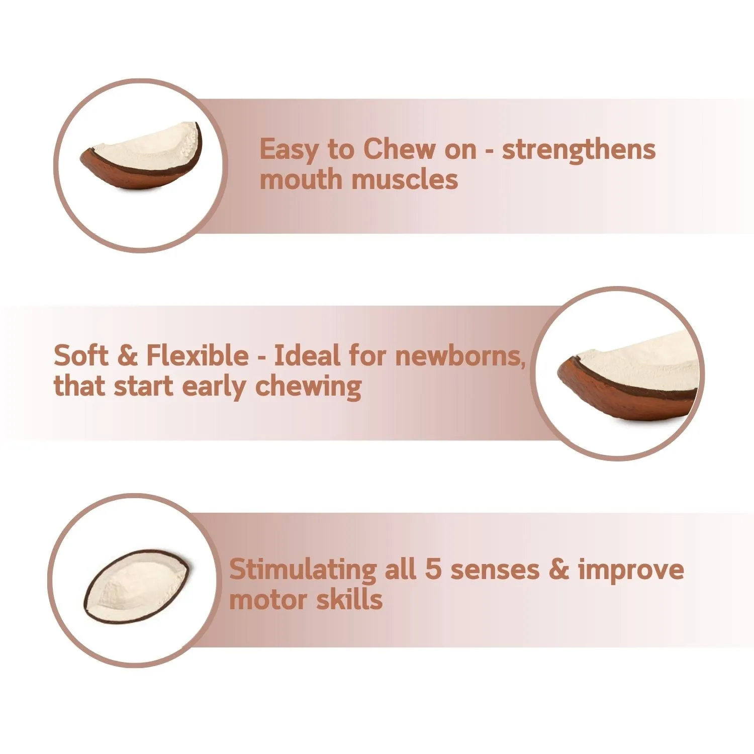 Coco The Coconut Natural Rubber Teether