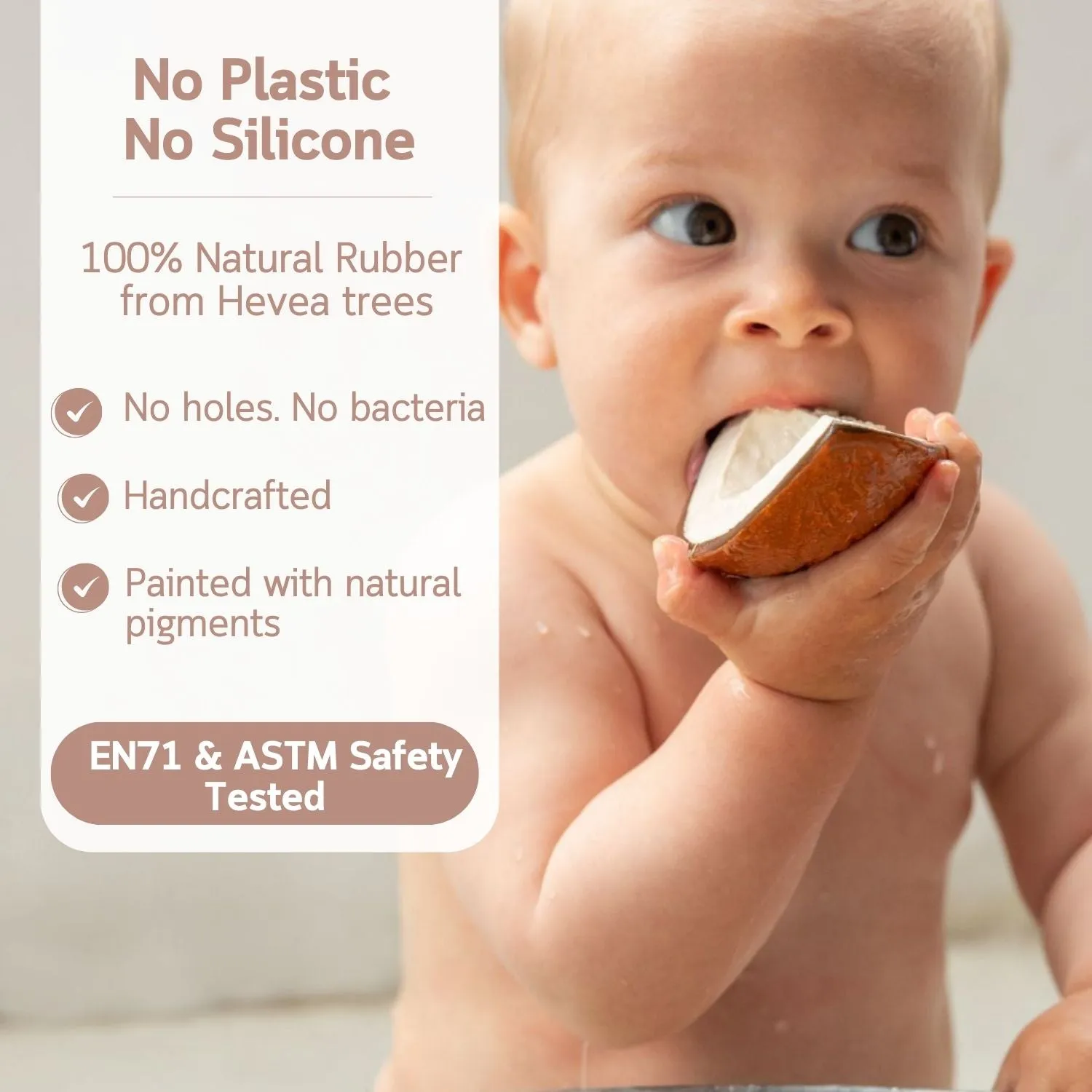 Coco The Coconut Natural Rubber Teether