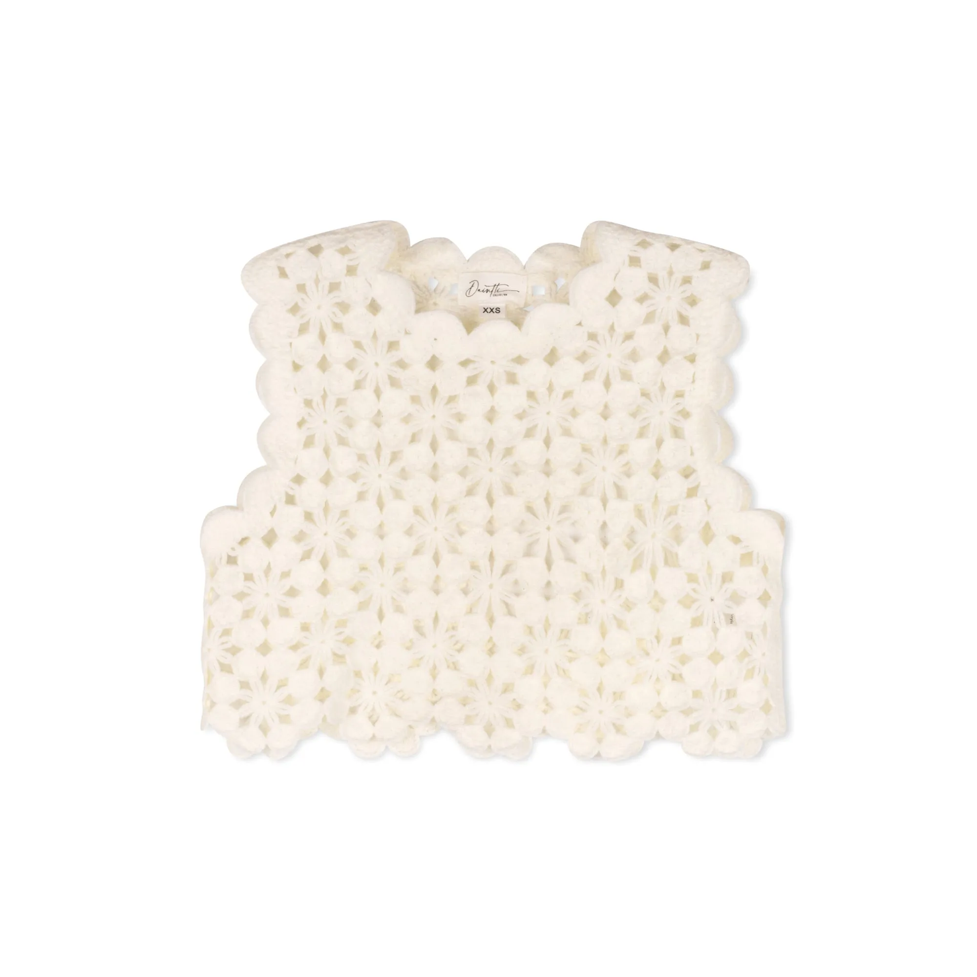 DAINTTI BY VELVETTE LABEL CROCHET VEST