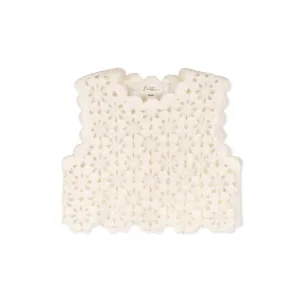 DAINTTI BY VELVETTE LABEL CROCHET VEST