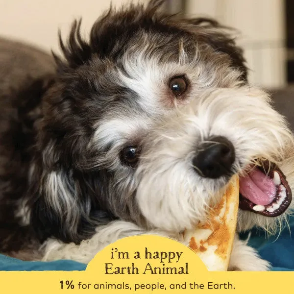 Earth Animal No-Hide Cage-Free Peanut Butter Natural Rawhide Alternative Dog Chews, 4-in