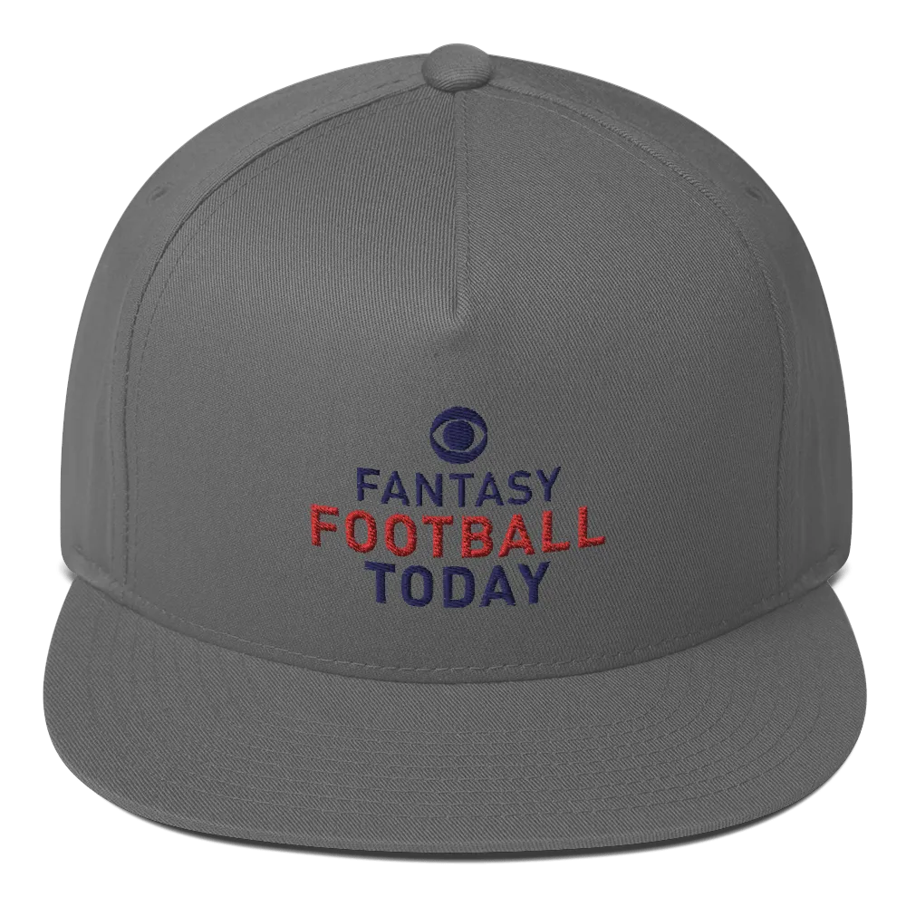 Fantasy Football Today Podcast Logo Embroidered Flat Bill Hat