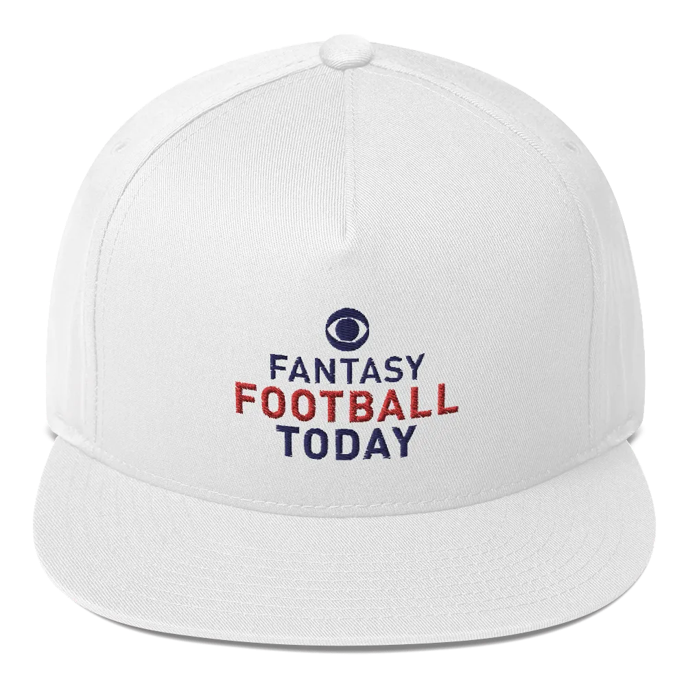 Fantasy Football Today Podcast Logo Embroidered Flat Bill Hat