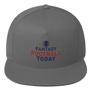 Fantasy Football Today Podcast Logo Embroidered Flat Bill Hat