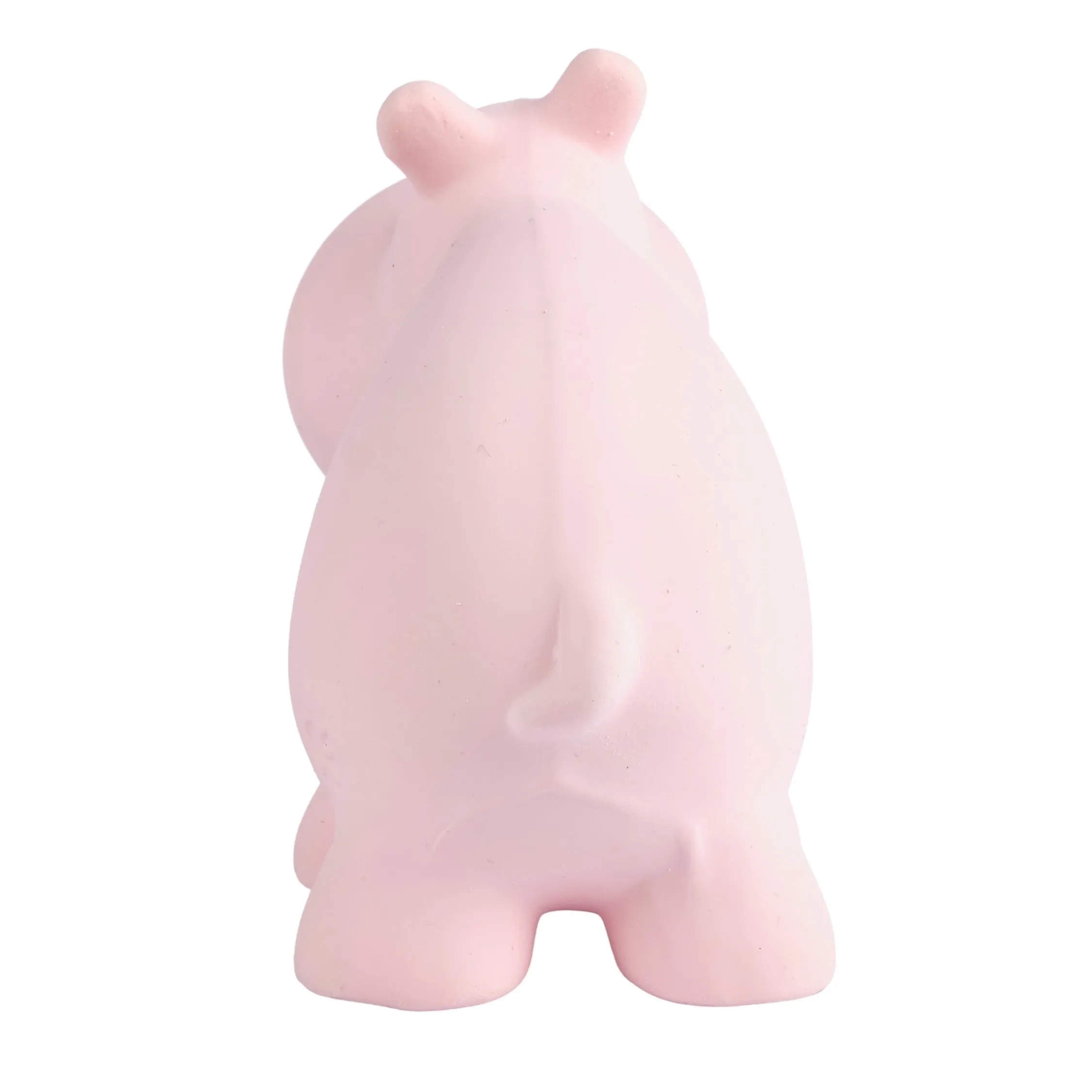 Hippo - Natural Rubber Baby Teether Rattle & Bath Toy