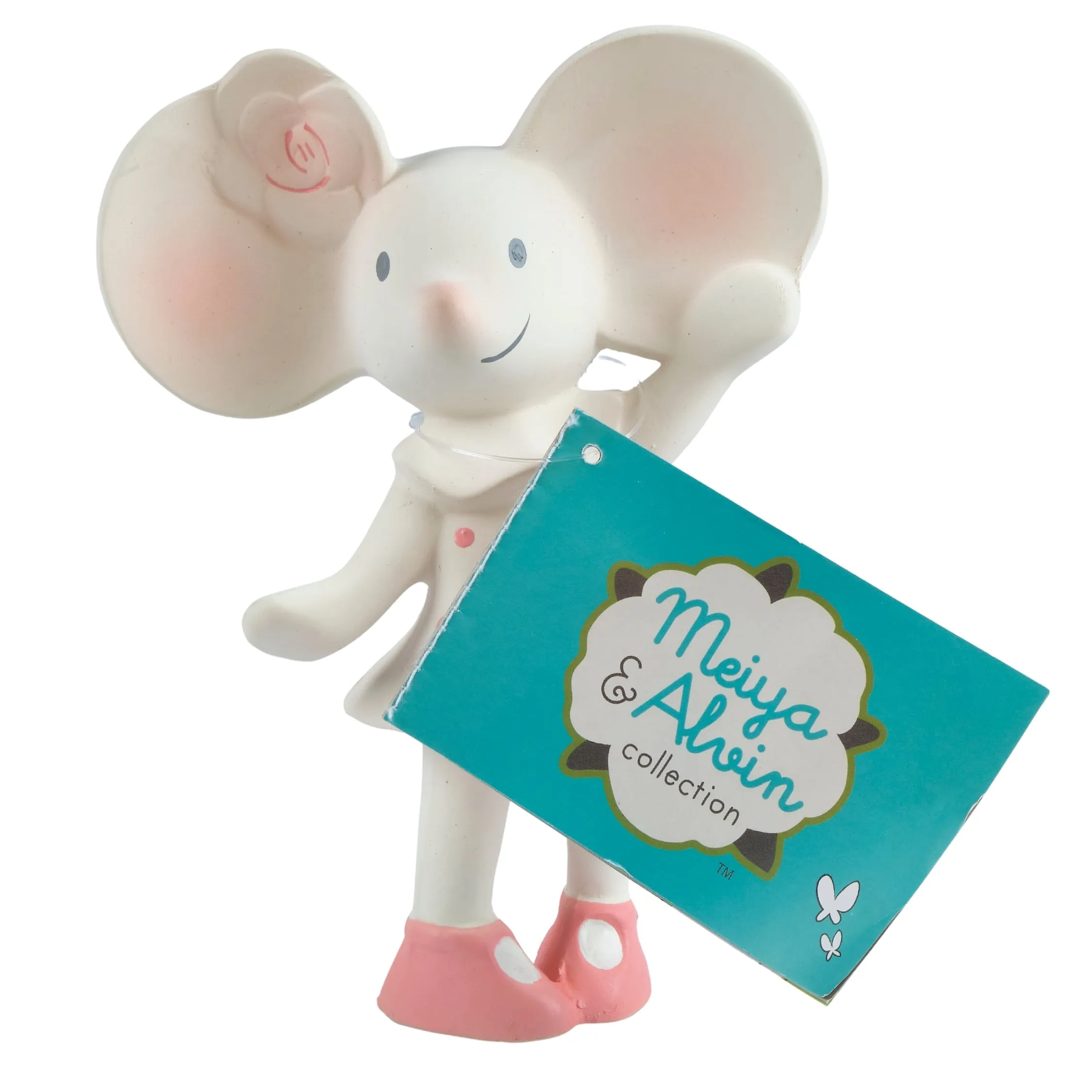 Meiya the Mouse all Rubber Baby Teether Squeaker