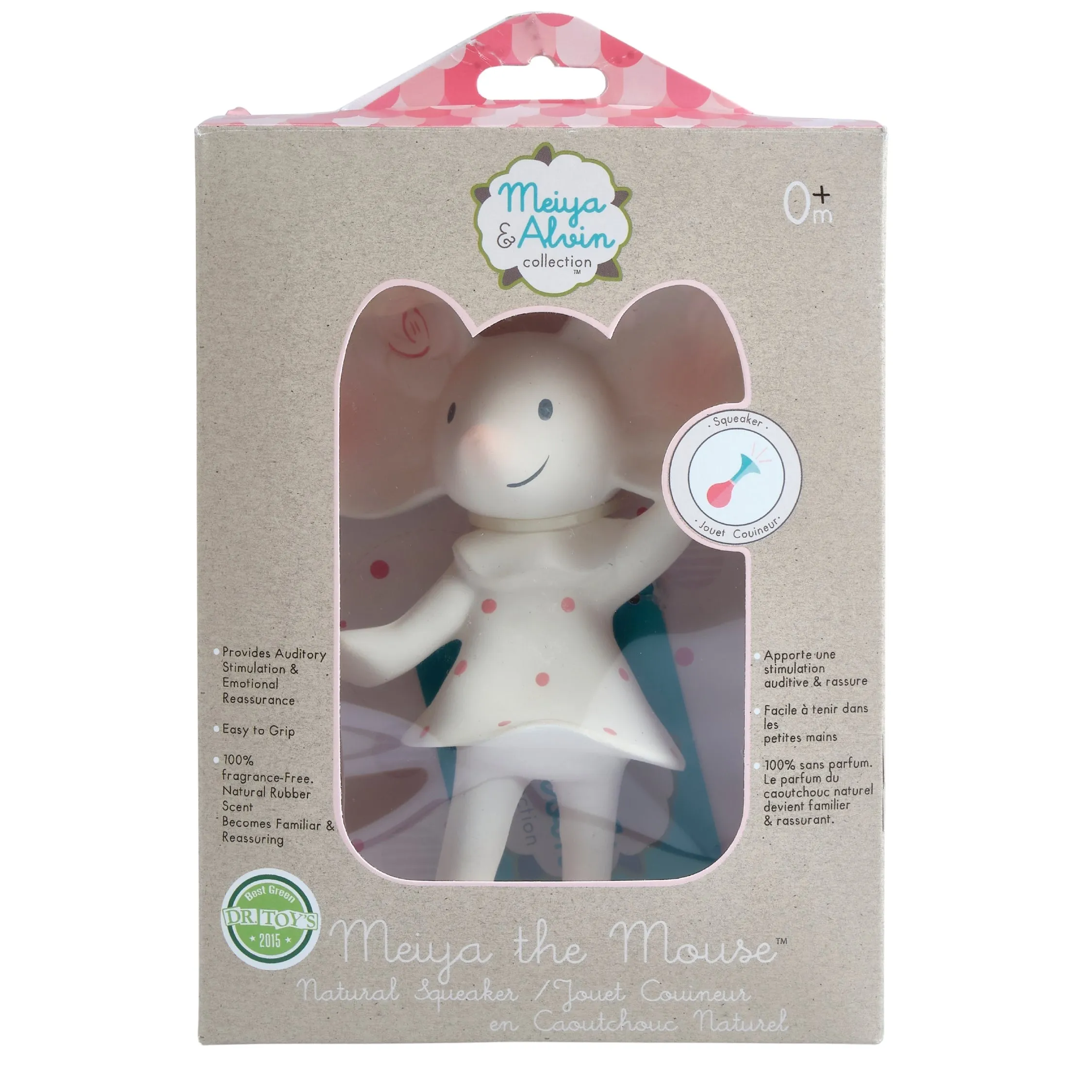 Meiya the Mouse all Rubber Baby Teether Squeaker