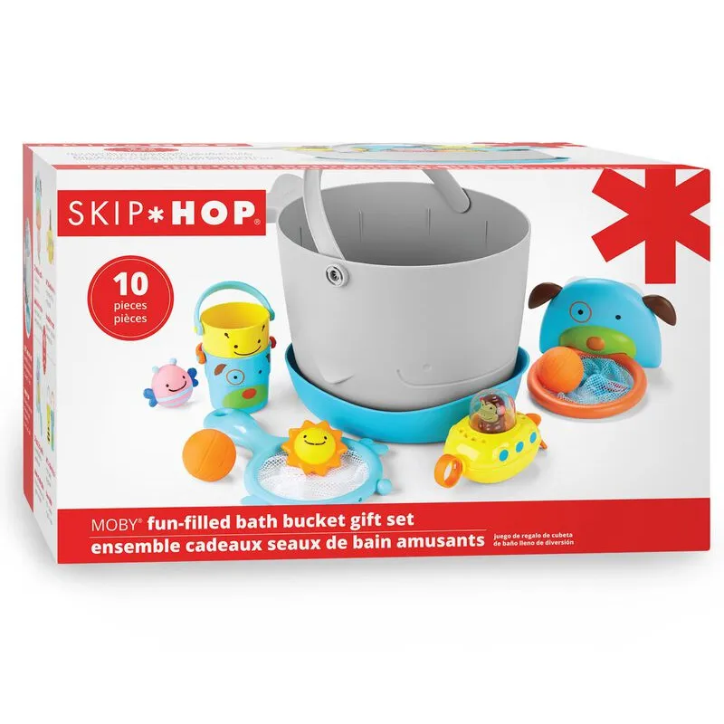 Moby Fun-Filled Bath Toy Bucket Gift Set