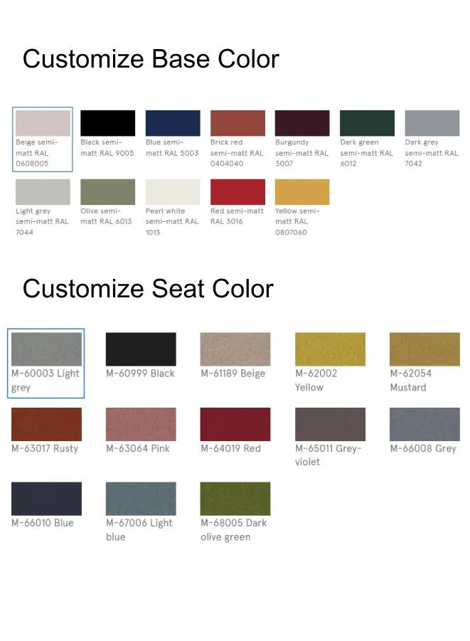 New School Upholstered Chair with Swivel Base Stackable School Chair (Customizable)