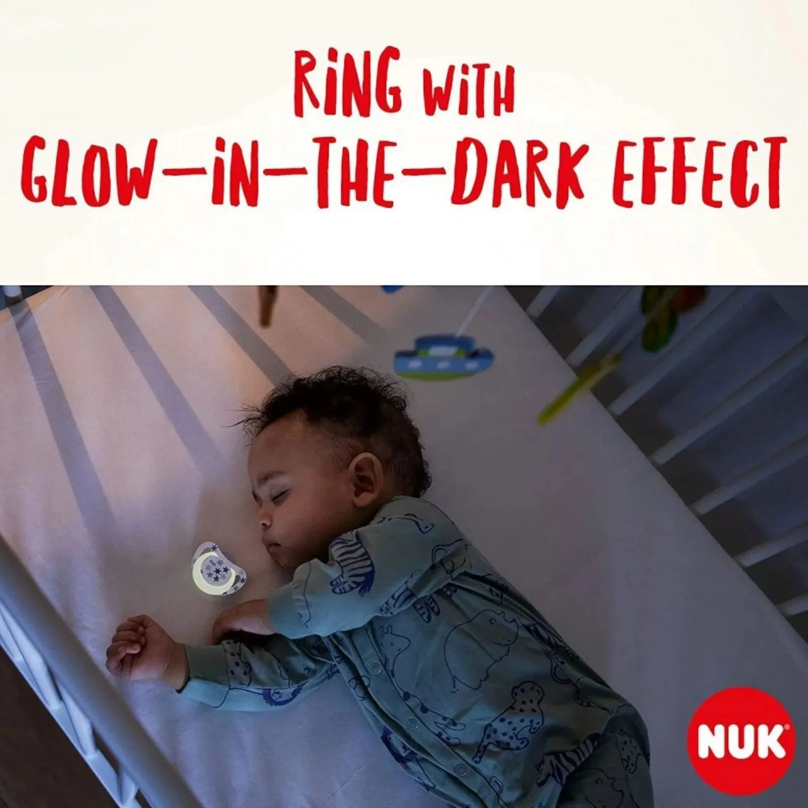 NUK Star Day & Night Soother 0-6 months 2 pcs - Pink