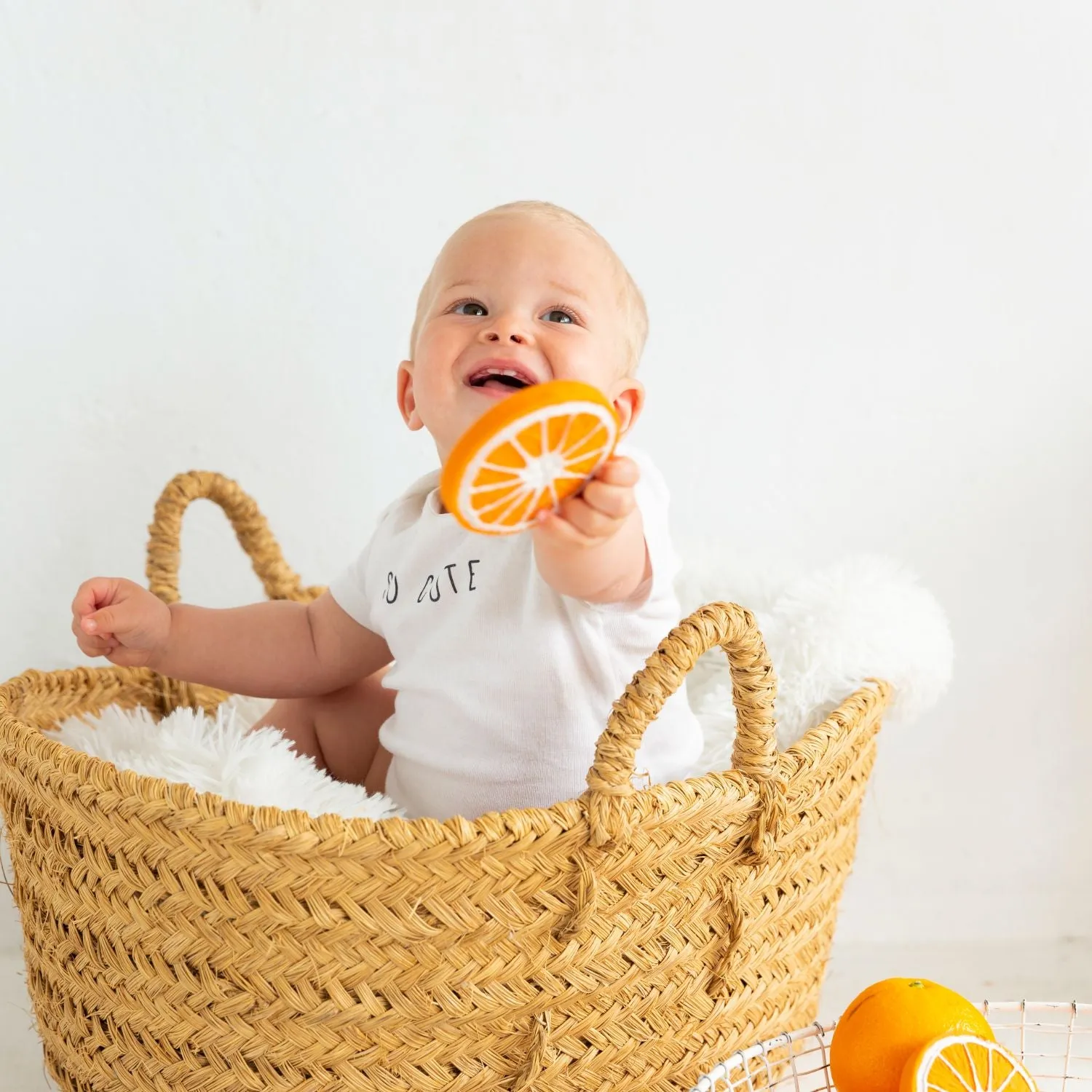 Oli & Carol Clementino The Orange Natural Rubber Teether