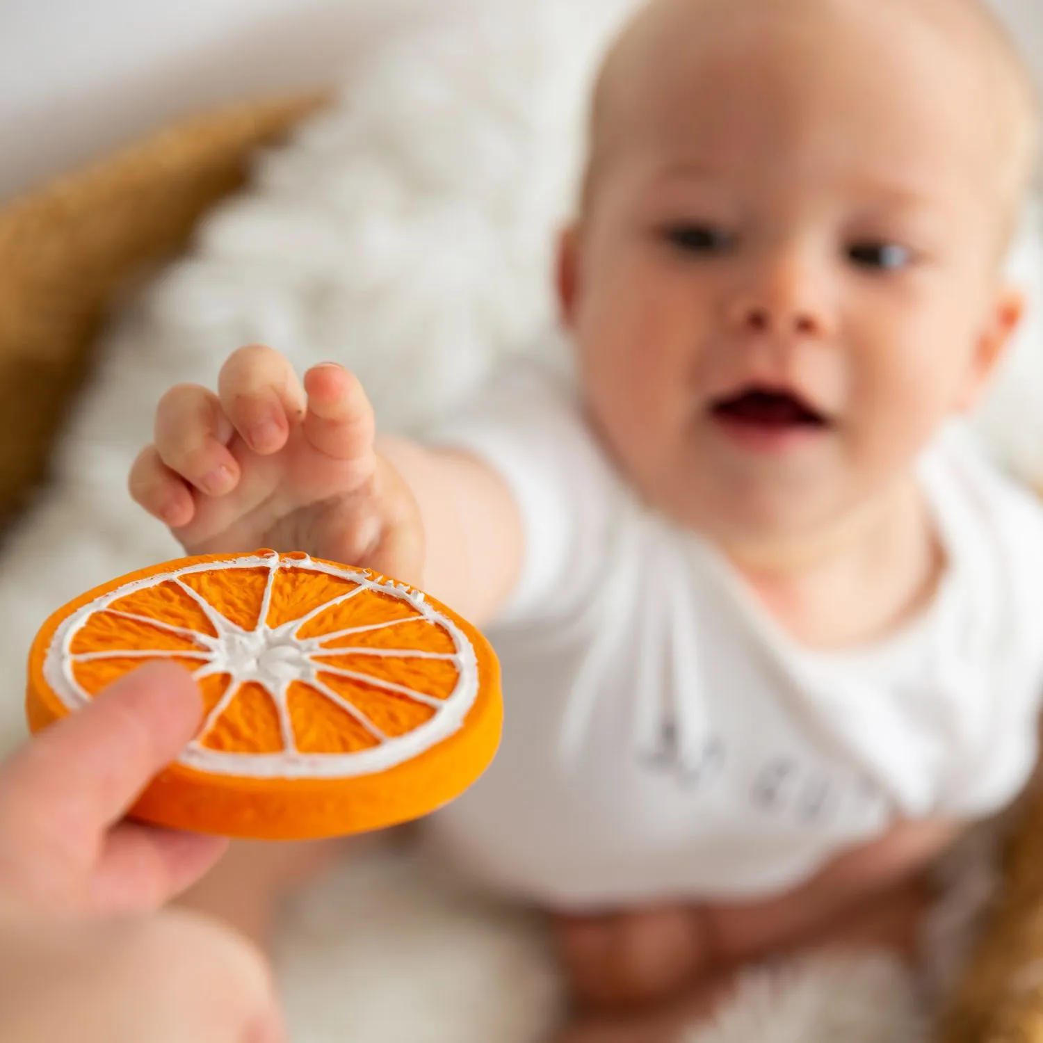 Oli & Carol Clementino The Orange Natural Rubber Teether