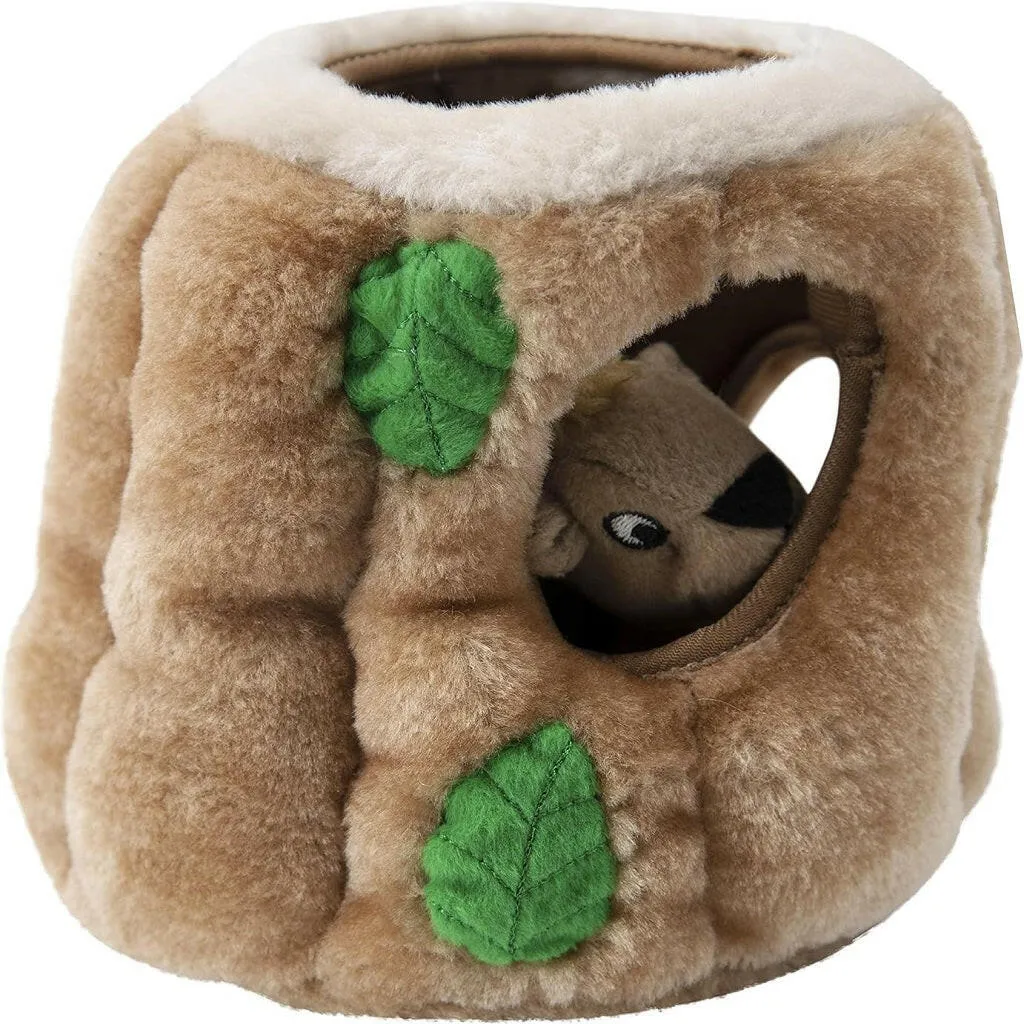 Outward Hound Hide-A-Squirrel Squeaky Brown Dog Toy