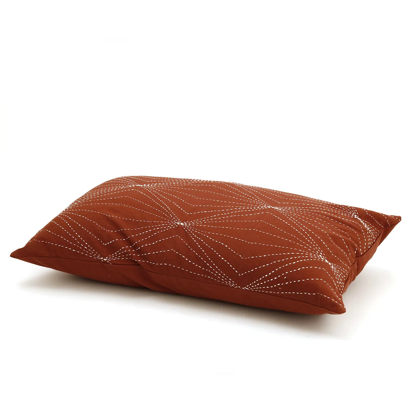 Prism Lumbar Pillow / Rust