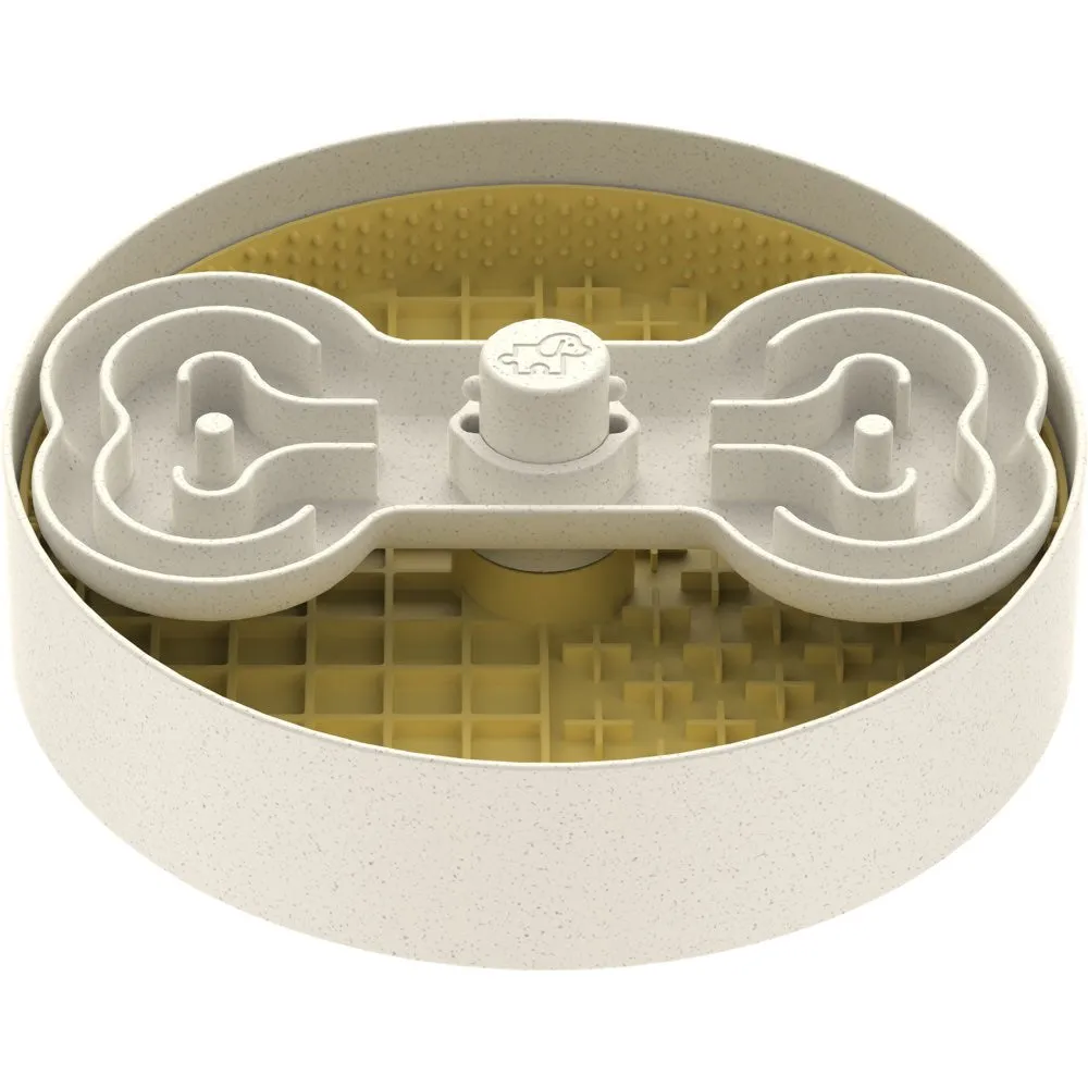Puzzle Feeder Lick Interactive Dog Bowl (Yellow)