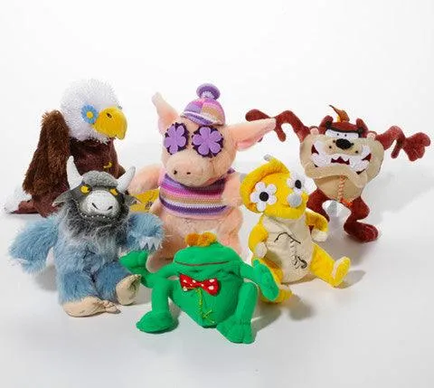 Small Stuffed SQUEAKY Dog & Puppy Toys / 10-30 lbs.