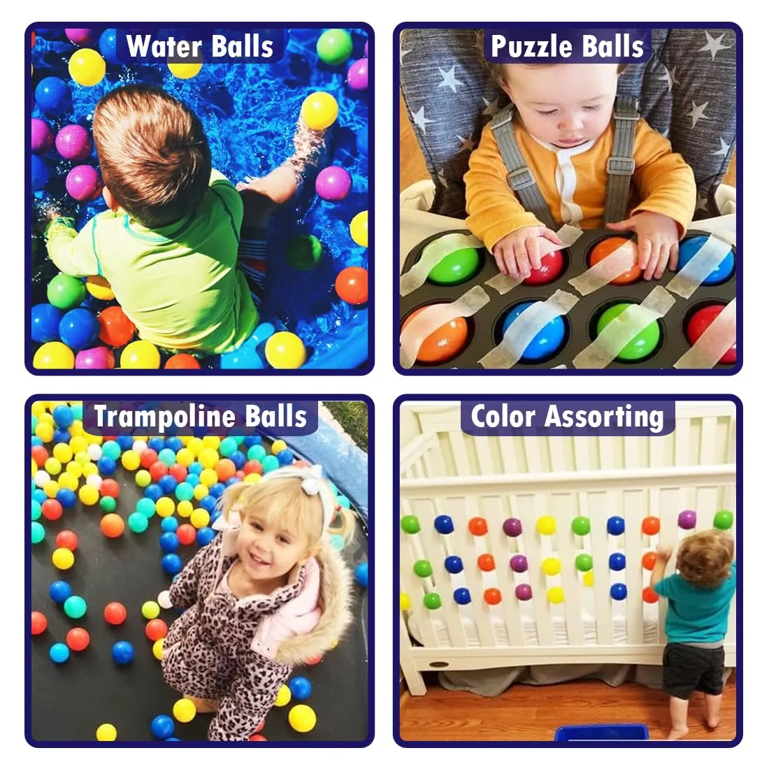 Wembley Pool Ball 50 Pcs 6 Cm Colorful Small Plastic Balls Safe Soft Ball For Baby Playing Items Indoor Easy To Grasp | Bpa-Free, Non-Toxic Ball - Isi Safety Certified, Softball, Multicolor