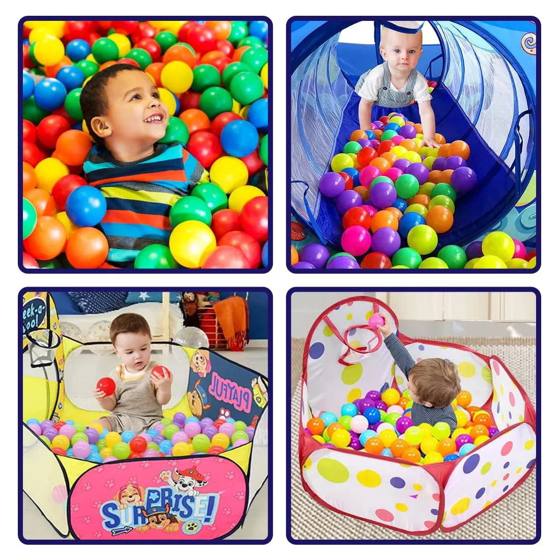 Wembley Pool Ball 50 Pcs 6 Cm Colorful Small Plastic Balls Safe Soft Ball For Baby Playing Items Indoor Easy To Grasp | Bpa-Free, Non-Toxic Ball - Isi Safety Certified, Softball, Multicolor